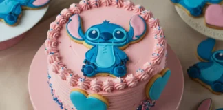 Stitch Cake | Lilo & Stitch Tropical Celebration Cake stitch cake
