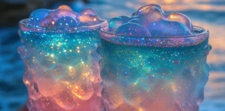 Moonlit Ocean Sparkle Cocktail Moonlit Ocean Sparkle